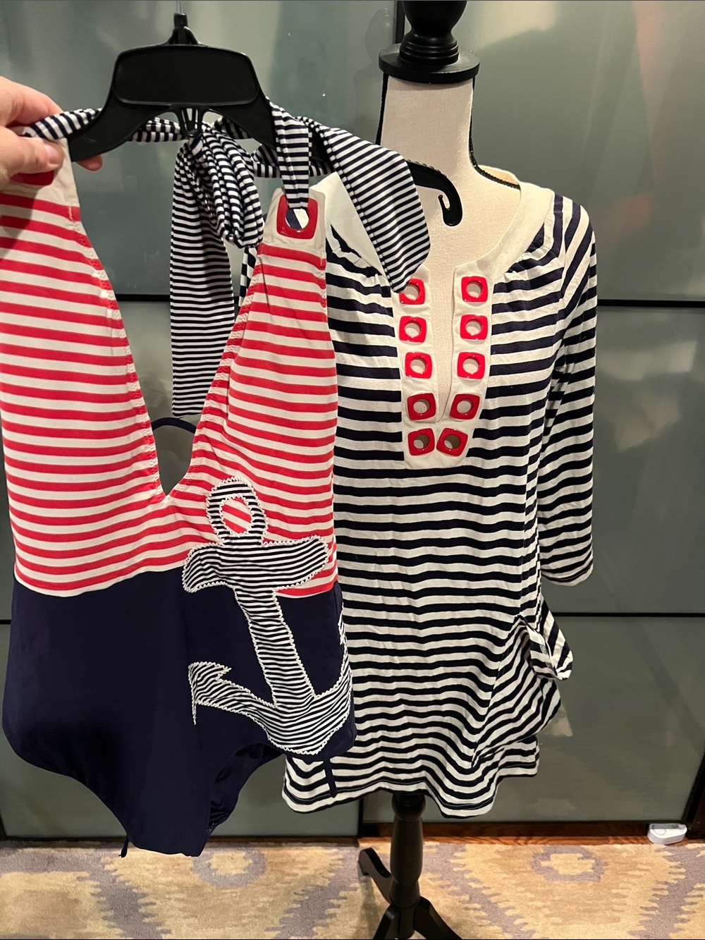 Nanette Lepore Nautical Anchor Swim Set